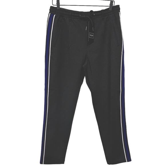 Jack & Jones Vega Jogger Dark Grey Mela Stripe size 33 length says 32 but 26.5